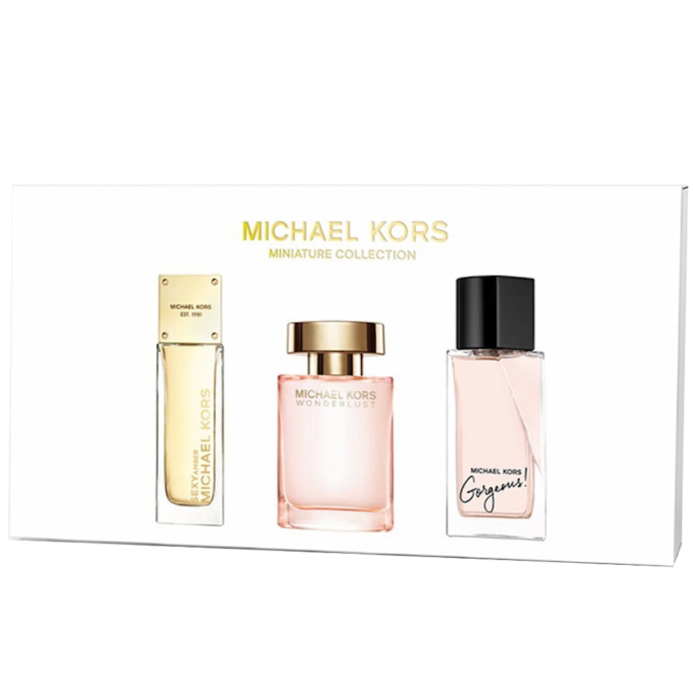 Michael Kors 3 Piece Miniature Fragrance Gift Set 3 x 5ml