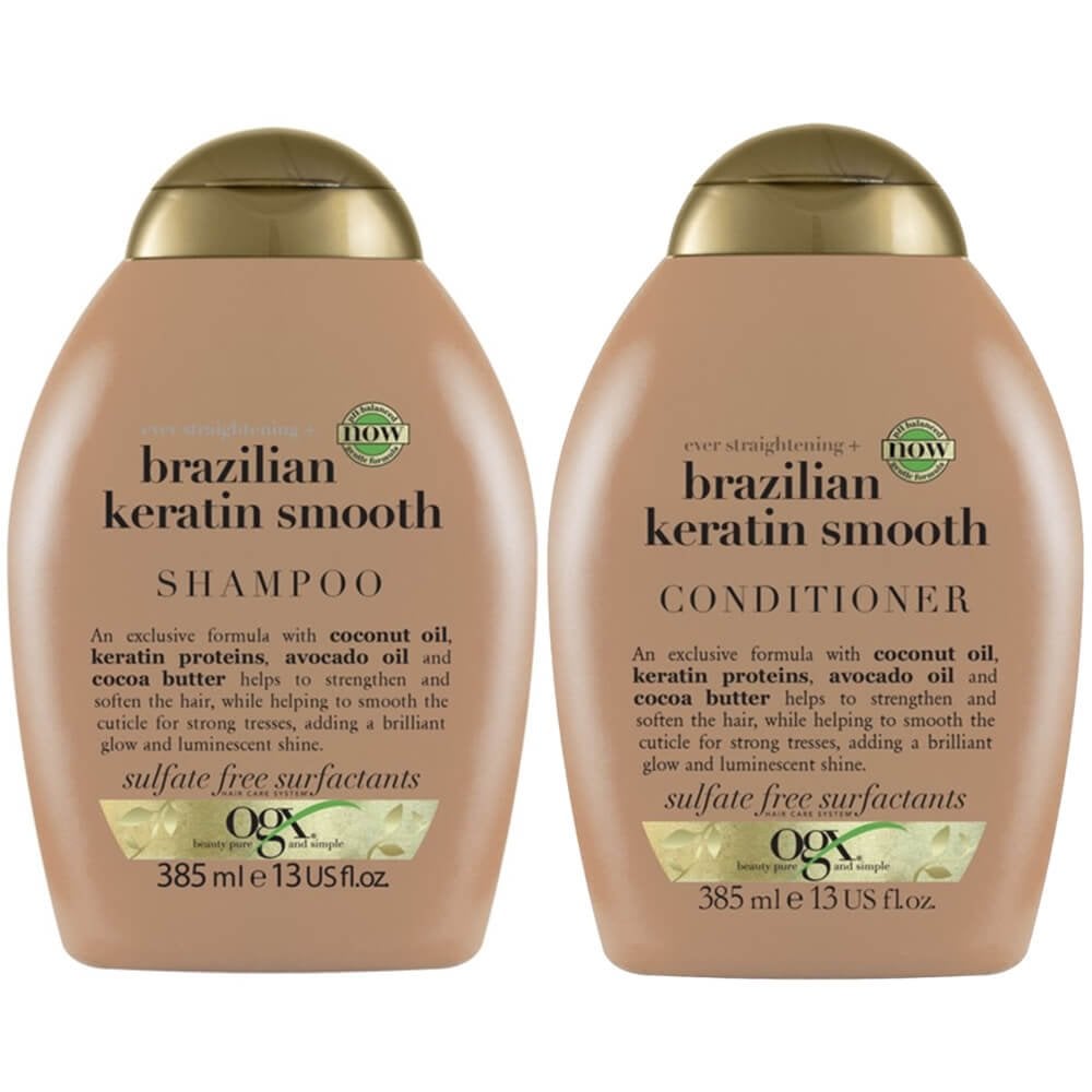 OGX Ever Straightening Brazilian Keratin Therapy Shampoo Conditione Justmylook