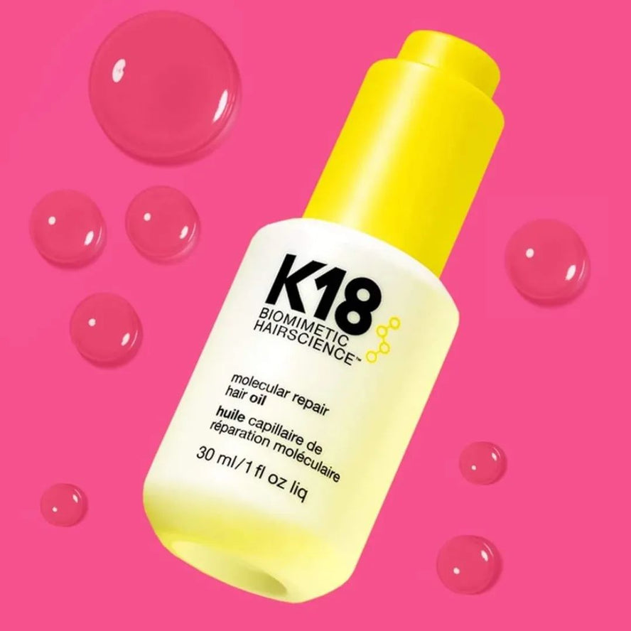 Unlock the Secret to Healthier Hair With The K18 Leave-In Molecular Repair Hair Oil