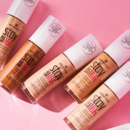 Achieve a Flawless Base with Essence's Stay All Day 16h Longlasting Foundation