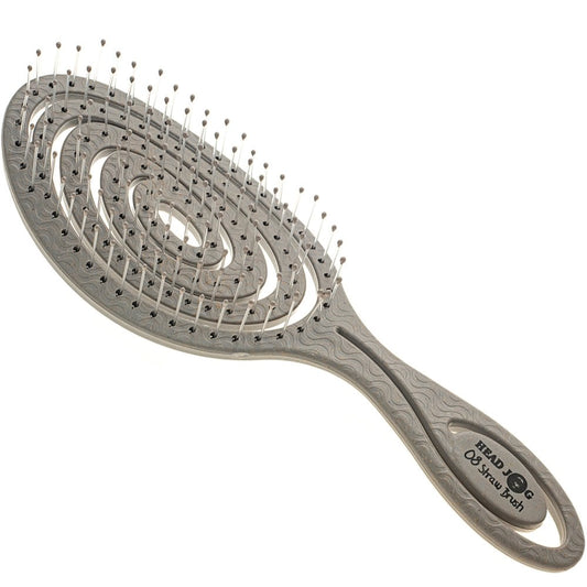 Head Jog 08 Straw Paddle Brush Silver