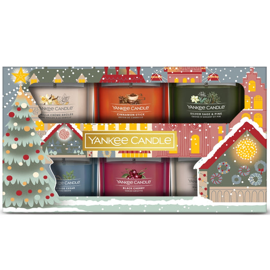 Yankee Candle Passport To The Holidays 6 Filled Votive Gift Set