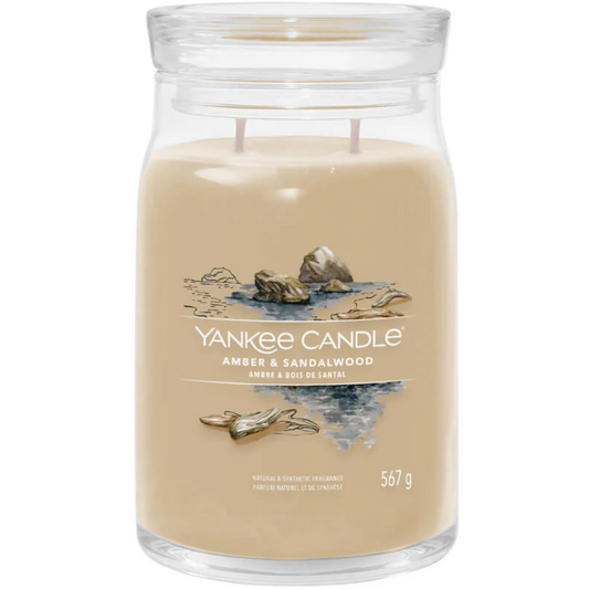 Yankee Candle Amber & Sandalwood Large Signature Jar Candle