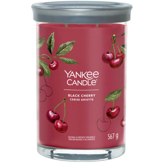 Yankee Candle Black Cherry Large Signature Tumbler Jar Candle