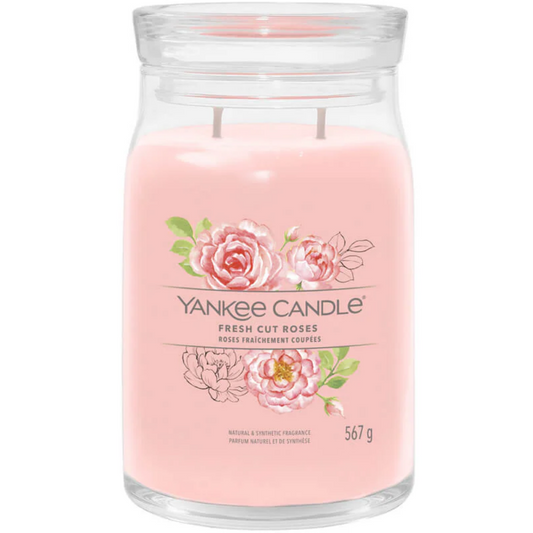 Yankee Candle Fresh Cut Roses Large Signature Jar Candle