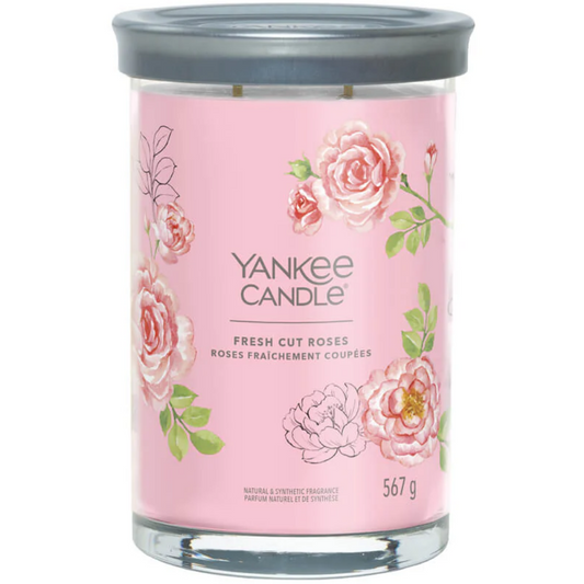 Yankee Candle Fresh Cut Roses Large Signature Tumbler Jar Candle