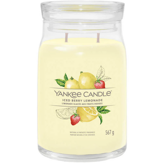 Yankee Candle Iced Berry Lemonade Large Signature Jar Candle