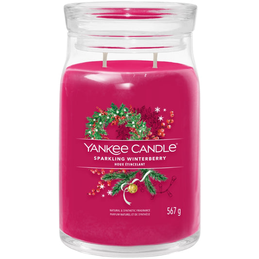 Yankee Candle Sparkling Winterberry Large Signature Jar Candle