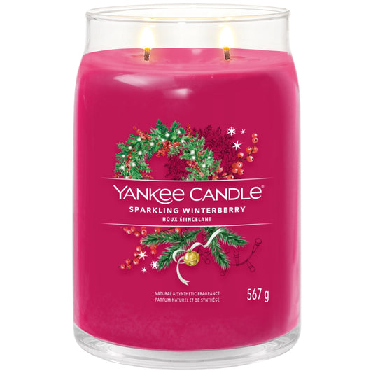 Yankee Candle Sparkling Winterberry Large Signature Jar Candle