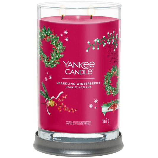 Yankee Candle Sparkling Winterberry Large Signature Tumbler Jar Candle