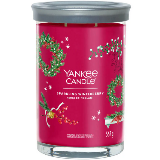 Yankee Candle Sparkling Winterberry Large Signature Tumbler Jar Candle