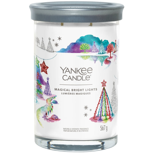 Yankee Candle Magical Bright Lights Tree Large Signature Tumbler Jar Candle