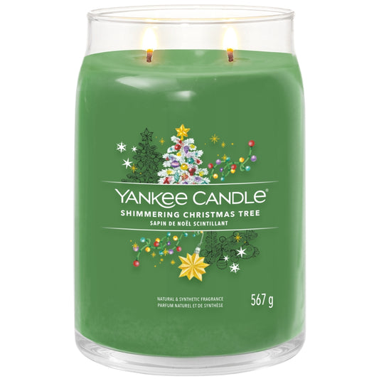 Yankee Candle Shimmering Christmas Tree Large Signature Jar Candle