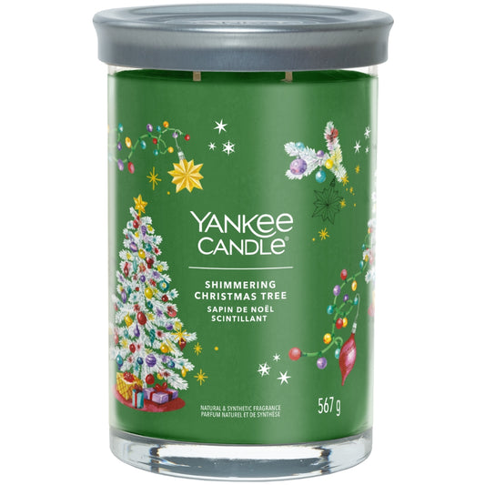 Yankee Candle Shimmering Christmas Tree Large Signature Tumbler Jar Candle