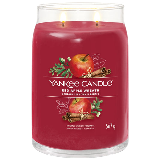 Yankee Candle Red Apple Wreath Large Signature Jar Candle