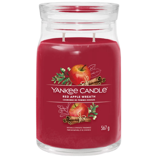 Yankee Candle Red Apple Wreath Large Signature Jar Candle