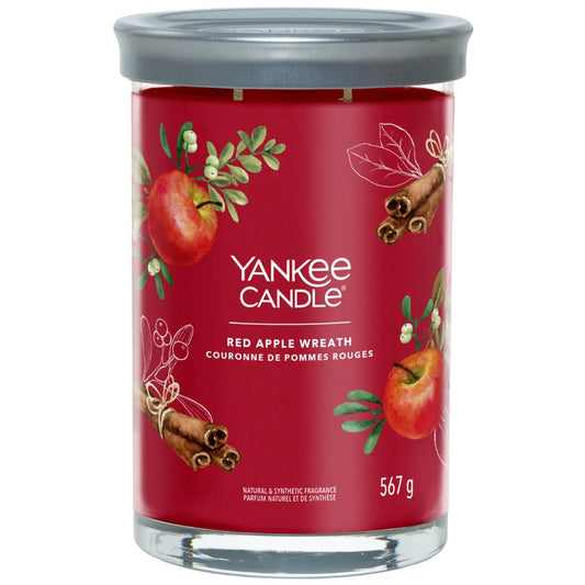 Yankee Candle Red Apple Wreath Large Signature Tumbler Jar Candle