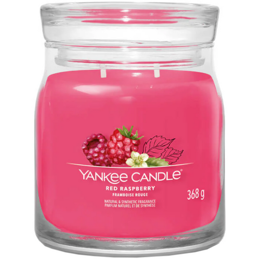 Yankee Candle Red Raspberry Medium Signature Jar Candle