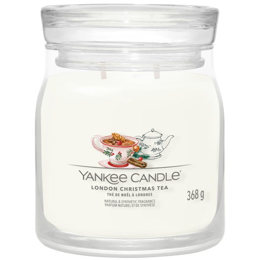 Yankee Candle London Christmas Tea Medium Signature Jar Candle