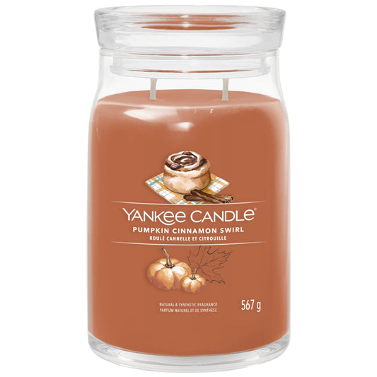 Yankee Candle Pumpkin Cinnamon Swirl Large Signature Jar Candle