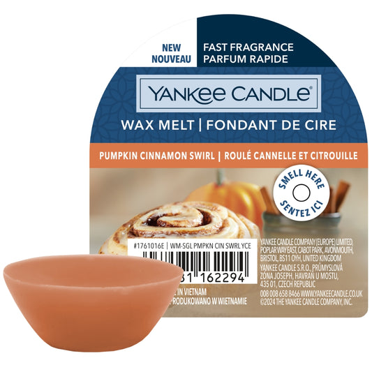 Yankee Candle Pumpkin Cinnamon Swirl Wax Melt