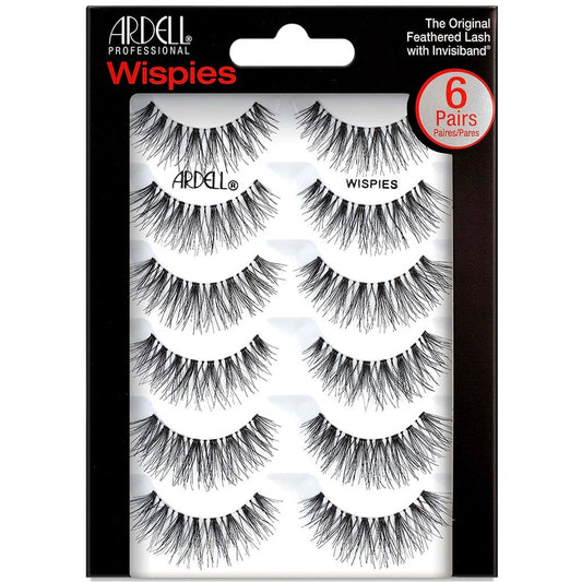 Ardell Professional Multipack Naturals Strip Lashes Wispies Black 6 Pairs