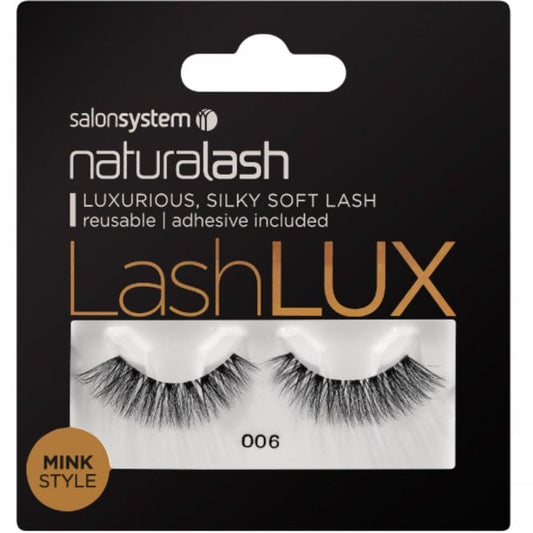 Salon System Lash Lux Mink Style Strip Lashes Black 006