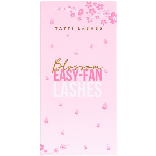 Tatti Lashes 8mm C Curl 0.03 Blossom Easy-Fan Individual Lashes Black