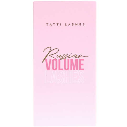 Tatti Lashes 8mm C Curl 0.03 Russian Volume Individual Lashes Black