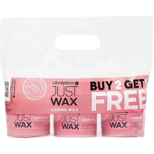 Salon System Just Wax Creme Wax Trio Pack 3 x 450g