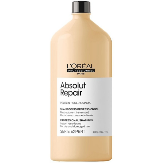 L'Oreal Professionnel Serie Expert Absolut Repair Protein + Gold Quinoa Instant Resurfacing Shampoo 1500ml