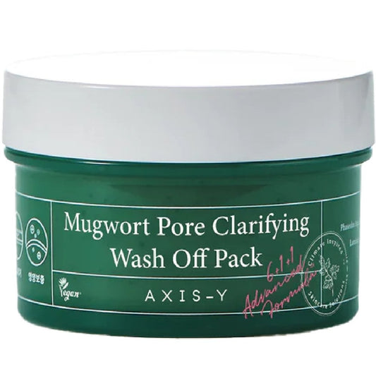 Axis-Y 6+1+1 Mugwort Pore Clarifying Wash Off Mask Pack 100ml