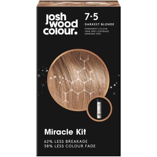 Josh Wood Colour 7.5 Darkest Blonde Colour Miracle Permanent Colour Kit