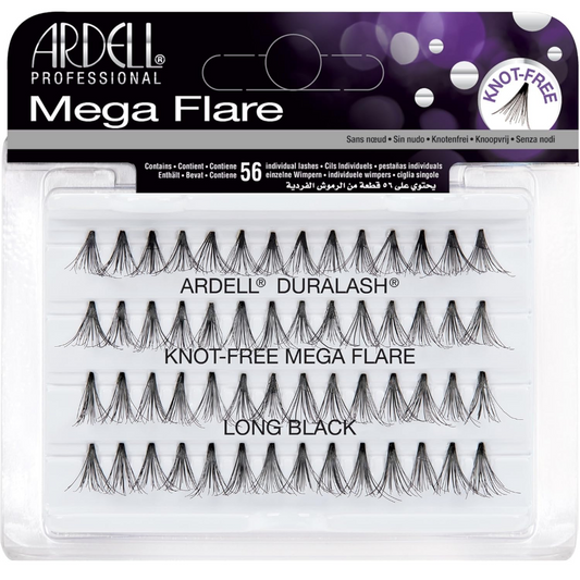 Ardell Professional Duralash Knot-Free Mega Flare Individual Lashes Long Black