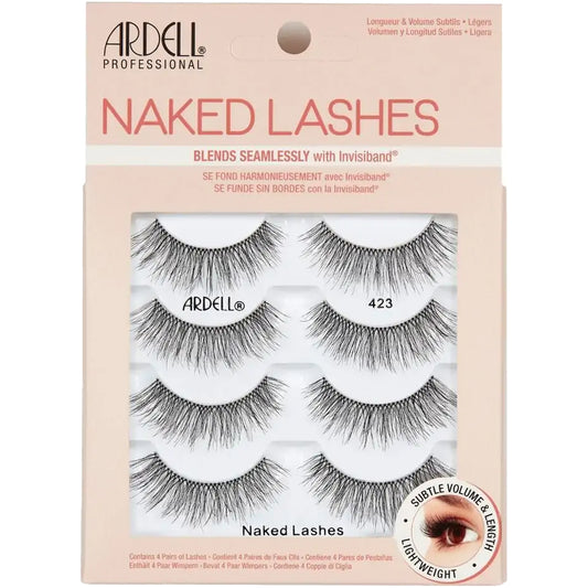 Ardell Professional Multipack Naked Strip Lashes 423 Black 4 Pairs