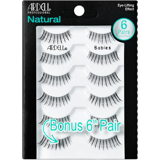 Ardell Professional Multipack Naturals Strip Lashes Babies Black 6 Pairs