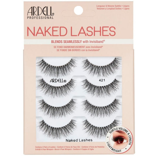 Ardell Professional Multipack Naked Strip Lashes 421 Black 4 Pairs