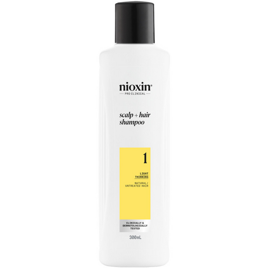 Nioxin System 1 Cleanser Shampoo for Natural Hair with Light Thinning 300ml