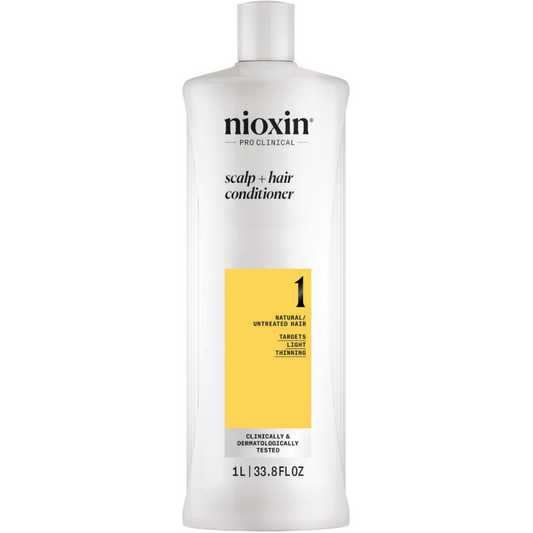 Nioxin System 1 Scalp Therapy Conditioner for Natural Hair with Light Thinning 1000ml