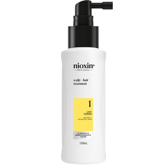 Nioxin System 1 Scalp & Hair Leave-In Treatment for Natural Hair with Light Thinning 100ml