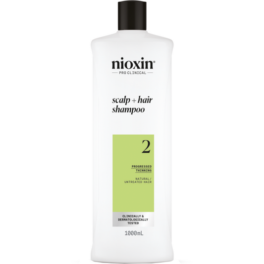 Nioxin System 2 Cleanser Shampoo for Natural Hair with Progressed Thinning 1000ml