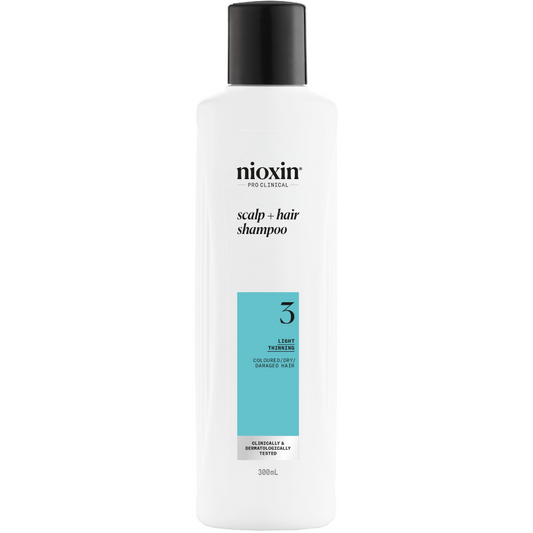 Nioxin System 3 Cleanser Shampoo for Coloured Hair with Light Thinning 300ml