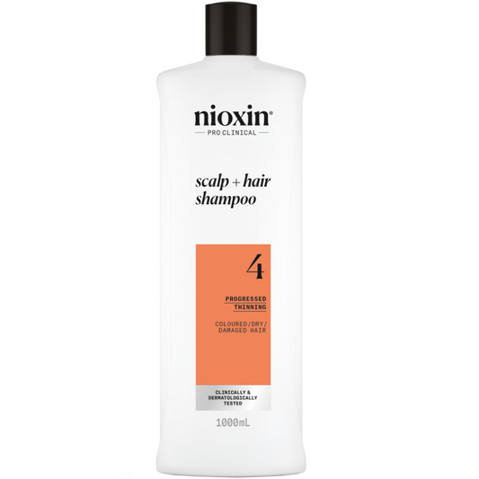 Nioxin System 4 Cleanser Shampoo for Coloured Treated Hair with Progressed Thinning 1000ml