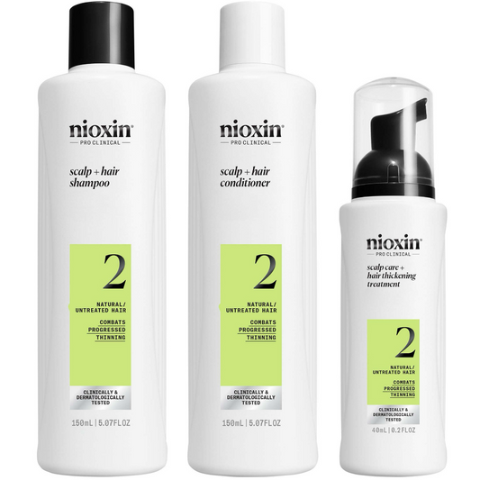 Nioxin System 2 Hair Starter Kit for Natural Hair with Progressed Thinning