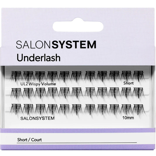 Salon System Underlash UL2 Wispy Volume Short Individual Lashes Black