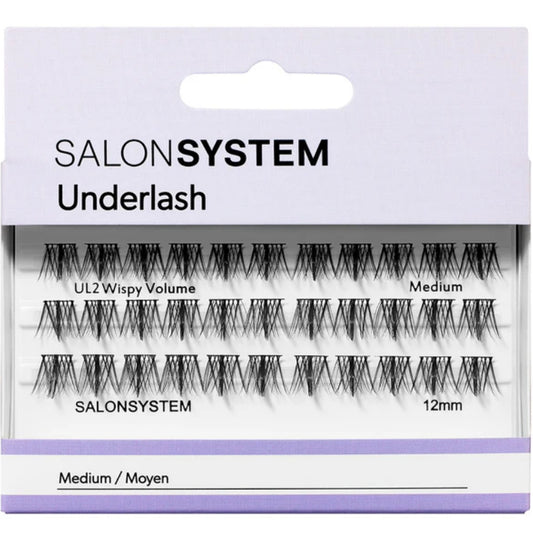 Salon System Underlash UL2 Wispy Volume Medium Individual Lashes Black