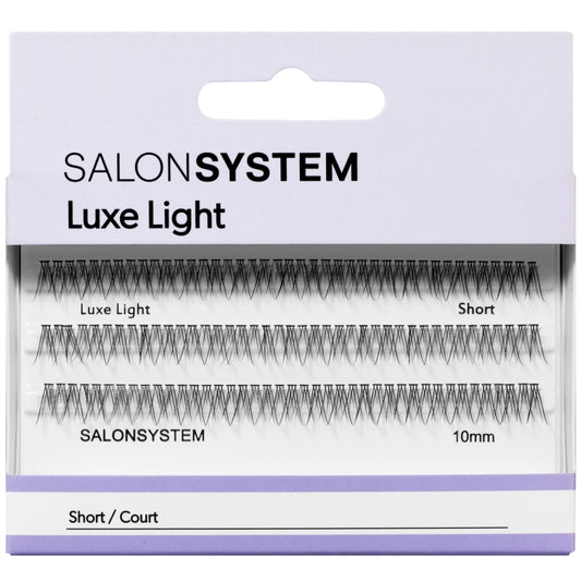 Salon System Individual 3D Luxe Individual Lashes Light Short Black