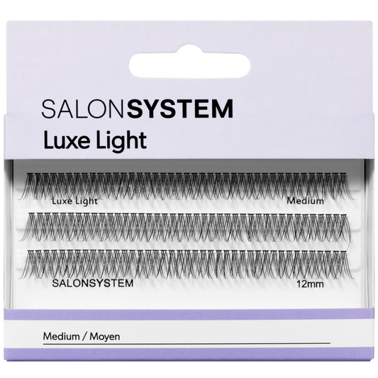 Salon System Individual 3D Luxe Individual Lashes Light Medium Black