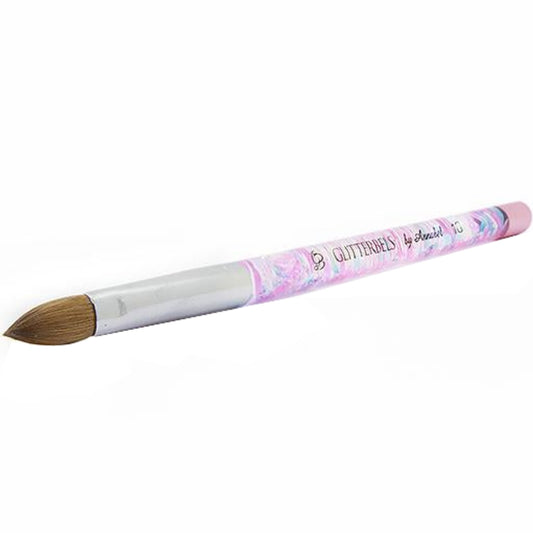 Glitterbels Pinched Pastel Glitter Acrylic Brush Size 10