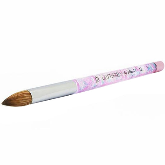 Glitterbels Pinched Pastel Glitter Acrylic Brush Size 12